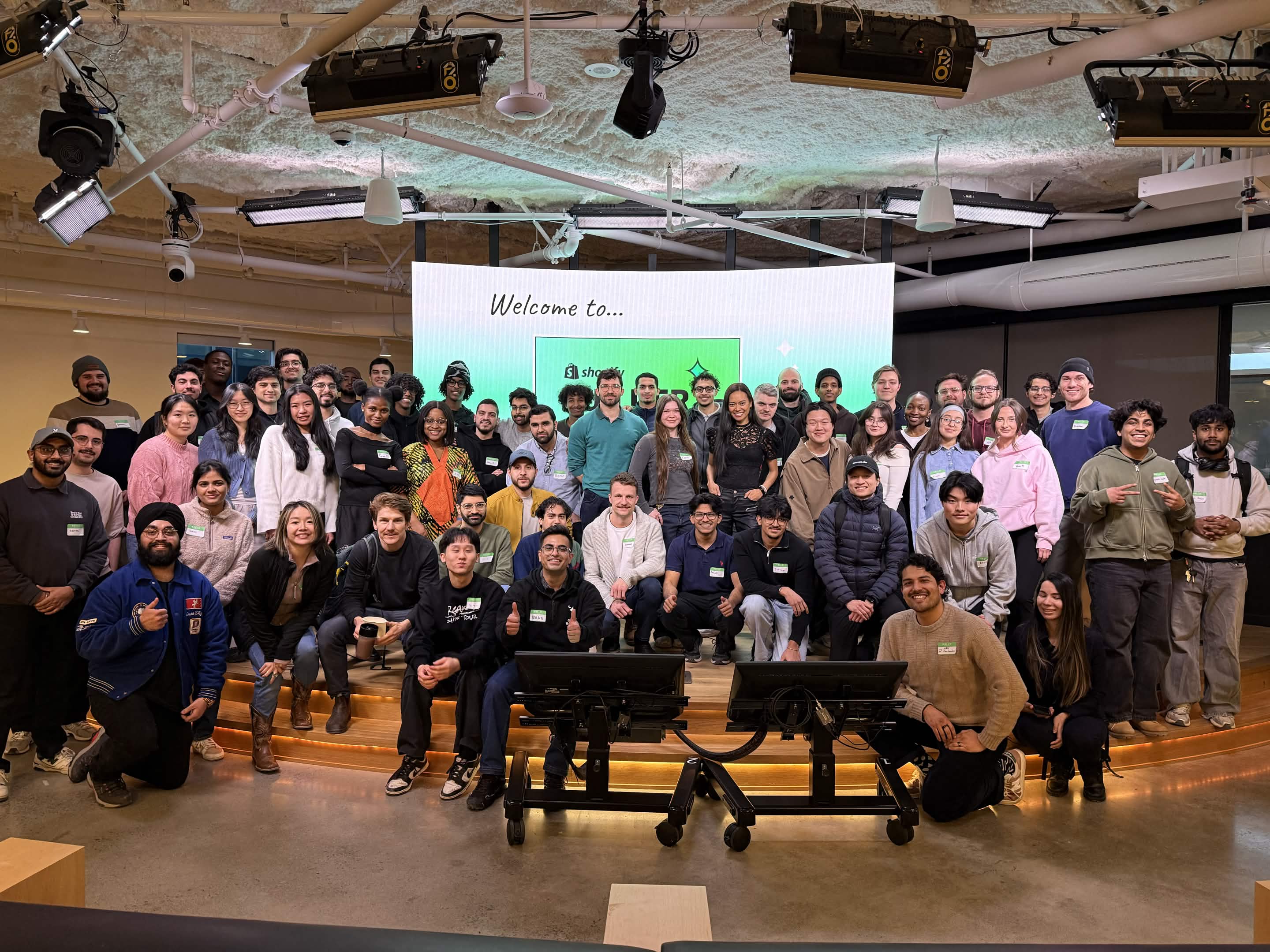 AGIV community group photo at Shopify