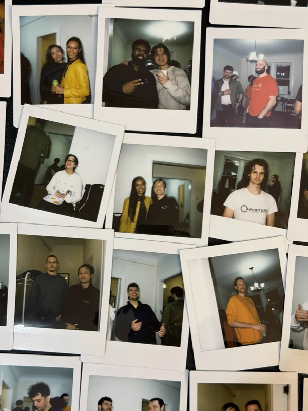 AGIVC hacker house community polaroids